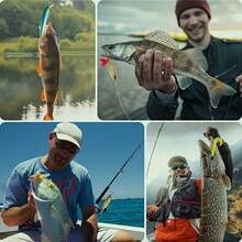 Fishing Lures Kit For Freshwater With Soft Plastic Lures Fishing Fishing Spoons Swimbaits Hard Minnow Popper Crankbait VIB Accessories Tackle Boxes - Multicolor - View 6