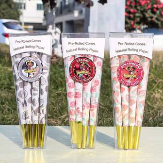 1 Bag, 8pcs/Bag Fruit Flavored Cigarette Rolling Paper Tubes With Mouthpieces, 84mm, Smoking Accessories