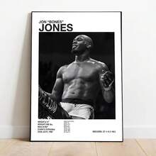 1 件无框流行黑白 U-终极格斗冠军赛 UFC 海报帆布印刷画墙饰健身房装饰 - 彩色 - 查看 41