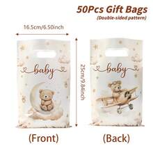 10/25/50 Túi quà gấu nâu, Túi đựng quà dự tiệc Babyshower, Túi gói quà gấu dễ thương, Túi tote, Túi đóng gói quà tặng, Túi đựng đồ, Vật dụng trang trí Babyshower, Đồ trang trí tiệc sinh nhật lần thứ 1, Vật dụng dự tiệc tiết lộ giới tính, Vật dụng dự tiệc cưới, Quà tặng dự tiệc cô dâu, Vật dụng dự tiệc tiết lộ giới tính, Vật dụng dự tiệc ngày lễ - gấu nâu - Xem 9