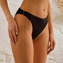 1pcfashionable And Versatile Waist Chain Suitable For Women's Daily Wear - Gold - View 1