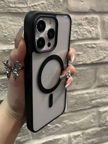 1 Piece Macaron Color Magnetic Phone Case With A Sense Of Luxury, Suitable For IPhone Series Phone Cases, Does Not Yellow