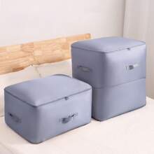 Ultra Space Saving Self Compression Organizer Extra Large Jumbo Zippered Storage Bag For Closet King Comforter, Pillow, Quilt, Bedding, Clothes, Blanket Organizers Carry Handles Can Be Compressed Storage And Organization Moving Bags Pink/Beige/Blue Bag For School School Accessories School Stuff