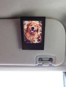 Colorful Car Sun Visor Photo Frame Clip, Personalized DIY Photo Decoration And Car Accessory, Couple Gift, Family Pet Memory Photo Frame Clip - XL - View 4