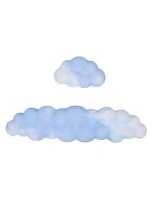 Cloud Wrist Rest, 2 Pieces Of Memory Foam Cute Cloud Palm Rest Keyboard With Non-Slip Base, Ergonomic Cloud Arm Rest Keyboard, Convenient For Typing Game/Laptop