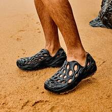 Merrell Moab 3 Ventilator 厚底一脚蹬鞋，男女款休闲沙滩凉鞋，春夏新款情侣款 - 暗黑 - 查看 5