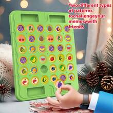 ¡Nueva alerta de juego de mesa! Ajedrez con patrón de frutas/animales que se da vuelta, un éxito en reuniones festivas, para retos de memoria, e ideal como regalo de Halloween y Navidad - Reversión - Ver 10