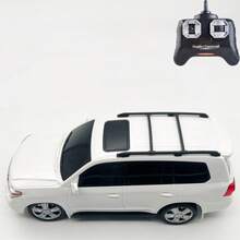 陆地巡洋舰遥控车 1/24 2.4GHz 2WD RC 漂移车，18KM/H+ 高速遥控赛车，带酷炫灯光，儿童玩具车