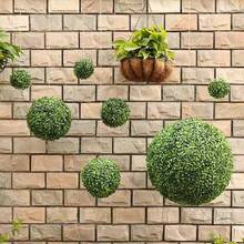 1pc Artificial Plant Boxwood Topiary Ball,Faux Boxwood Topiary Ball, All-Year Greenery Faux Balls Plant Decorative Balls For Outdoor,Indoor,Garden,Backyard,Wedding Home Decor Back To School Room Decor School Supplies