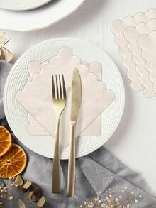 25/50/100 件鸡尾酒餐巾，绿色鼠尾草餐巾，2 层扇形边缘一次性甜点餐巾 - 适用于家庭、厨房、派对装饰、生日、下午茶、户外活动、晚宴、婚礼、生日派对、新娘周年纪念日、招待会活动 - 彩色 - 查看 6