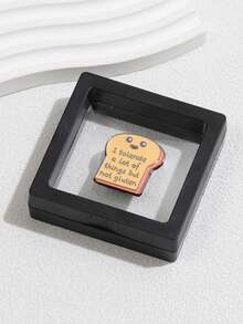 1 Pc Enamel Pin Badge With Interesting English Letters For Lapel Collar Jacket, Backpack Or Other Accessories - Multicolor - View 8