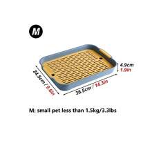 1 件双层方形 PP 材质宠物厕所，可拆卸可洗，适合兔子、豚鼠等小型宠物，四季使用 - 彩色 - 查看 11