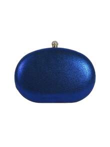蓝色水钻向日葵晚宴包钱包。派对、俱乐部、婚礼晚宴上的女性 - 寶藍色 - 查看 3