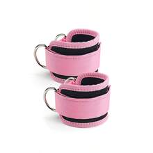 1/2/4 Pc Set Taekwondo Ankle Straps, Leg Strength Training Weighted Exercise Training Combination Protective Gear With Ankle Loops Anklet Gym Gym Accessories - Pink - View 3