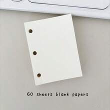 1 套 3 孔雏菊笔记本、活页环口袋便笺本、60 张网格纸/空白纸、DIY 迷你垃圾日记本手册、学校用品、返校 - 均碼 - 查看 20