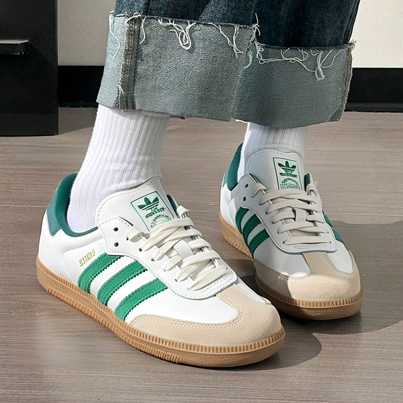 Adidas Originals Men's And Women's Shoes 2025 New Style SAMBA OG Classic Sports Casual Shoes Low-Top Sneakers German Training Shoes T-Toe Shoes JI3202