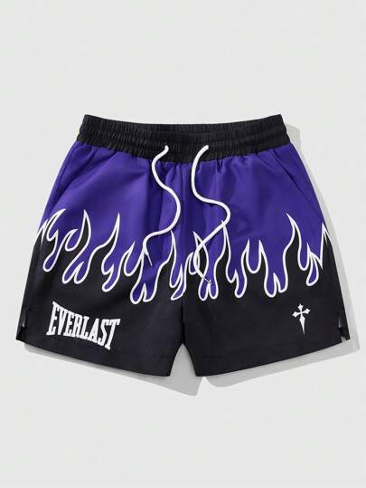 Men's Loose Digital Print Shorts