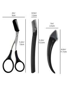 1pc/Set/3pcs Multi-Function Eyebrow Grooming Kit - Precision Eyebrow Tweezers, Suitable For Women And Men | Perfect Eyebrow Shaping Beauty Tool
