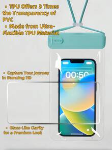 IPX8 Waterproof Phone Pouch Impermeable | Universal Deep Diving Case With 4-Layer Protection | Swimming & Snorkeling Phone Dry Bag For Summer Beach - Multicolor - View 2