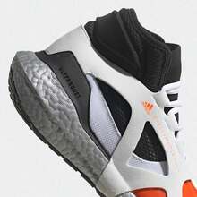 Giày chạy bộ cổ cao thoáng khí, đệm khí Adidas dành cho nữ, chống mài mòn, Xuân/Thu - Đen/trắng/cam - Xem 5