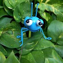 1pc Rustic Style Iron Ant Sculpture With Big Eyes - Perfect For Garden & Yard Decor, Indoor/Outdoor Decoration, Garden Party, Holiday, Office And Wedding Accents - Multicolor - View 6