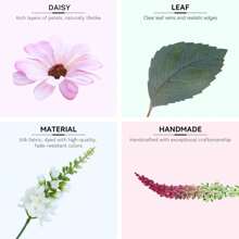 Spring Wreaths For Front Door Outside, Large Flower Spring Door Wreath, Daisy Pink Year Round All Seasons Summer Wreaths, Artificial Home Decor Decorations Holiday (Pink)