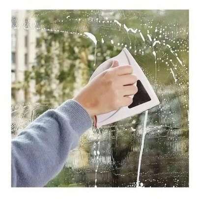 Limpa Vidros Magnético Rodo Mágico Dupla Face C/ Super Ímã