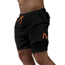 Kit 3 Dry Fit Thermal Gym Shorts With Pocket And Towel Holder - 黑色 - 查看 6