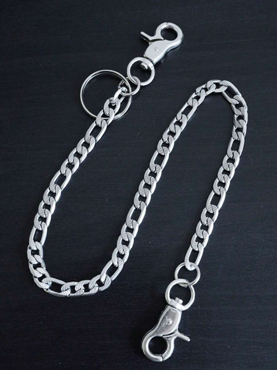 1pc Gothic Punk Style Metal Chain Decorative Waist Chain, Suitable For Party - Pants Chain - View 1