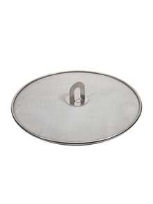 1pc Stainless Steel Splatter Screen - Heavy Duty Fine Mesh Splatter Guard With Center Hole, Suitable For Air Fryer, Frying Pan, Soup Pot - Stackable Splatter Cover To Prevent Spills - For Home Cooking And Commercial Kitchen - Easy To Clean Kitchen Accessory, Cooking Splash Guard, Stylish Kitchenware, Durable, Suitable For Meal Prep, Compact Design, Sturdy Construction, Professional Chef - Multicolor - View 15