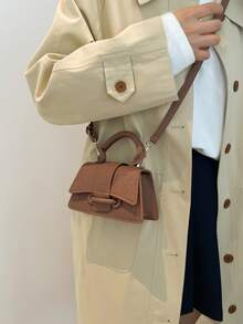 Fashionable High-Quality Pouch Small Square Bag, New Solid Color Versatile Handbag For Women - Multicolor - View 6