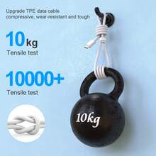 30W USB-C Fast Charging Adapter, EU Plug Charger With 3.3FT/6.6FT USB-C To Lightning Cable Charging Set, Compatible With IPhone 14 13 12 11 Pro Max Plus - EU C Type Plug(220-240V) - View 7