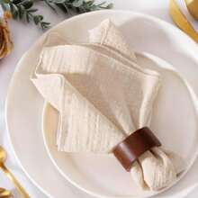 6/12 Stücke/Pack weiche Baumwolle mit gerollter Kante, einfarbige Servietten, 16,5*16,5 Zoll/42x42cm, geeignet für Neujahr, Hochzeit, Party, Lässig Esszimmer Dekoration, Baby-Shower, Küche, Feiertagsgebrauch