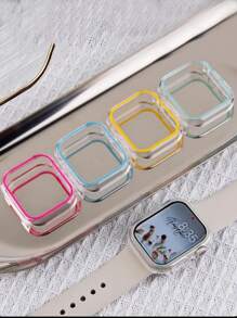 1 pezzo Custodia protettiva per Apple Watch S10 che brilla al buio, antigraffio, antiurto per 8/9/SE, Elegante copertura di orologio smart per 40mm/41mm/42mm/44mm/45mm/46mm/49mm