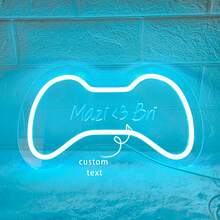 Đèn neon trang trí phòng chơi game theo yêu cầu, đèn neon hình máy chơi game khắc tên cá nhân, đèn neon 3D chạm khắc, đèn ngủ LED USB treo trang trí, quà tặng cá nhân hóa cho bé trai và bé gái, trang trí nhà cửa phòng khách. - Máy chơi game kiểu 2 - Xem 6