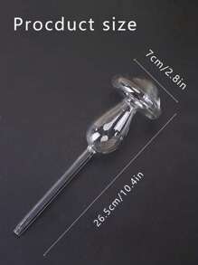 1pc Mushroom Shape Transparent Glass Watering Can, Plant Watering Globes, Glass Automatic Slouchy Drip Watering Watering Drip Irrigation Glass Waterer, Household Plant Automatic Drip Irrigation Watering Device For Indoor Outdoor Home Garden Potted Plants