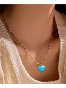 A Fashionable And Personalized Collarbone Necklace Bohemian Retro Heart-Shaped Pendant Necklace Women's Fashion Jewelry - Love - View 1