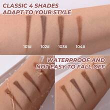 1pc Eyebrow Pencil With Natural Shaping, Easy To Apply, Defined & Volumized Brows, Smudge-Proof, Waterproof, Sweat-Resistant Makeup