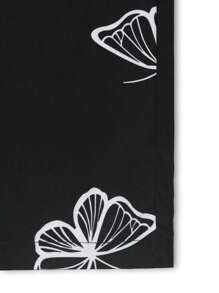 Yemwry Men's Casual Pants With Butterfly Pattern Detail, Simple Design For Daily Wear. Unique Butterfly Print Casual Pants, Classic Black & White Colorway, Casual Drawstring Design. Suitable For Strolling The Streets Or Casual Gatherings, To Showcase Your Distinctive Charm.