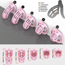 Haifan Chastity Auxiliary Belt Cock Cage For Men Stylish Honeycomb 3D Printed Resin Penis Cage With 4 Sizes Rings SM Products Adults Sex Toys