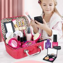 Children's Makeup Cosmetic Playset, Including PU Bag, Stage Performance Realistic Makeup Model, Role Playing Toys, Pretend Play Makeup Set, Parent-Child Interactive Birthday Gift - BJ1362 New Cosmetics - View 7