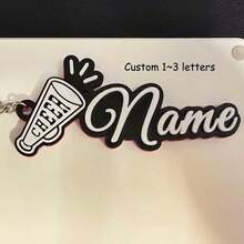 1pc Customized 3D Printed Name Tag, Colorful Cheer Megaphone Keychain/Pendant, Sports/Graduation Party Gifts,Junior High School Students,Middle School Students,High School Senior High School Students,College Students,University Students,Freshman,Sophomore,Underclassmen,Durable,Colorful,Cute,Adorable,Funny,Kawaii,Y2K,Stylish,Unisex,Casual,Custom,Personalized,Unique,Customized,Ideal Gifts For Him,Ideal Gifts For Her,Her,Boyfriend,Girlfriend,Family,Friends - 3D Keychain - View 36