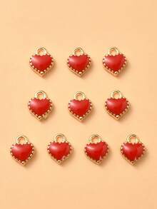 10pcs Zinc Alloy Oil Drip Hot Air Balloon Shaped Diy Jewelry Pendant, Suitable For Earrings, , Necklaces Making - Multicolor - View 7