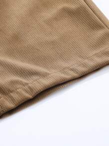 Pantaloni din velur cu picior largi, plisați, pentru bărbați, pantaloni țesuți cu textura uni, lejer, la modă și versatili, primăvară/toamnă