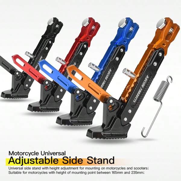 Soporte lateral ajustable para motocicleta, apto para vehículo eléctrico todoterreno y motocicleta