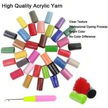 Kit de Ponto de Malha Adulto DIY, Artesanato de Tapete Padrão de Borboleta Impressa em Tela Colorida, Kit de Bordado Manual para Iniciantes Artesanato Decoração Doméstica, Kit de Tapete de Ponto de Malha DIY para Iniciantes Decoração Doméstica em Tela