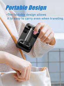 1pc Foldable Retractable Desktop Phone And Tablet Stand Portable Stand Rotatable Phone Holder Compatible With Iphone Ipad Adjustable Desktop Tablet Stand