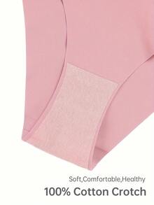 20 Seamless Solid Color Panties, Comfortable Breathable Stretch Underwear, Women's Underwear - 混合色 - 查看 6