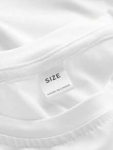 Girls' Ballet Element Bow Print Round Neck T-Shirt, Casual Soft Top For Summer - White - View 6