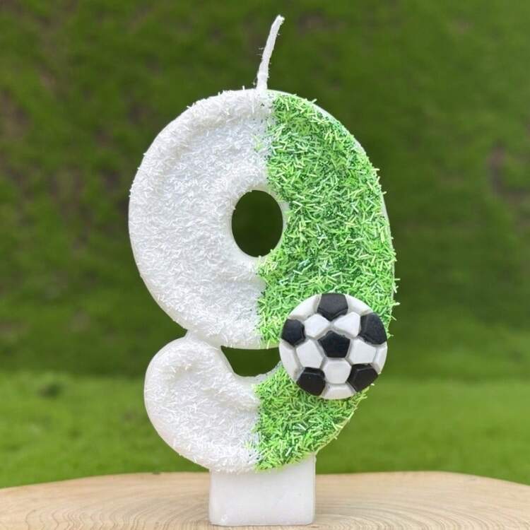 Candeline Verdi Per Torta A Forma Di Golf Con Numero 4 Per Compleanni E Festa A Tema - 5